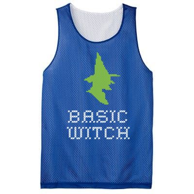 Basic Witch Halloween Original Funny Quote Saying Graphic Meaningful Gift Mesh Reversible Basketball Jersey Tank