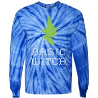 Basic Witch Halloween Original Funny Quote Saying Graphic Meaningful Gift Tie-Dye Long Sleeve Shirt