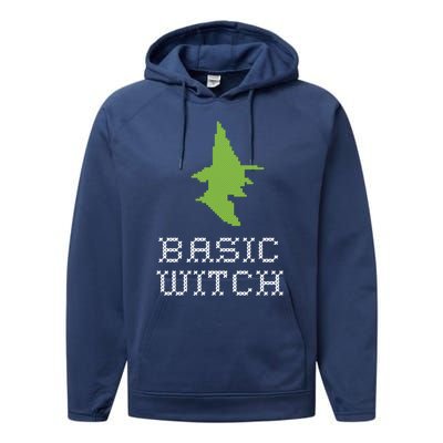 Basic Witch Halloween Original Funny Quote Saying Graphic Meaningful Gift Performance Fleece Hoodie