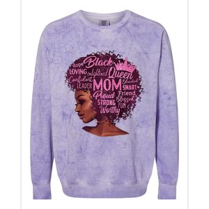 Black Women Happy Mothers Day Mom African American Gifts Colorblast Crewneck Sweatshirt