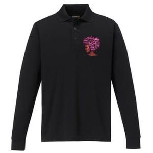 Black Women Happy Mothers Day Mom African American Gifts Performance Long Sleeve Polo