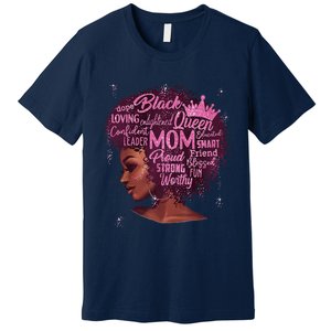 Black Women Happy Mothers Day Mom African American Gifts Premium T-Shirt