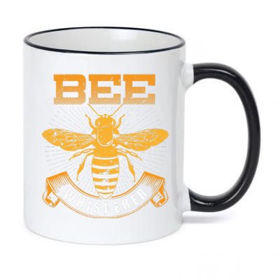 Bee Whisperer Honey Farmer Beekeeper Beekeeping 11oz Black Color Changing Mug