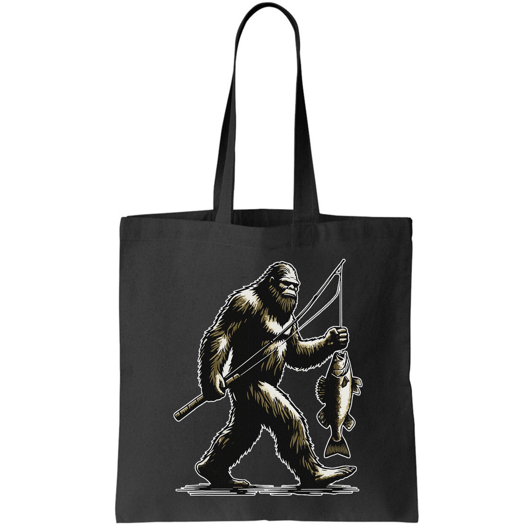 Bigfoot Walleye Hunting Angler Sasquatch Walleye Fishing Bag