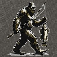 Bigfoot Walleye Hunting Angler Sasquatch Walleye Fishing Cotton Canvas Backpack