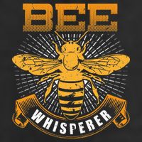 Bee Whisperer Honey Farmer Beekeeper Beekeeping 7 Panel Mesh Trucker Snapback Hat