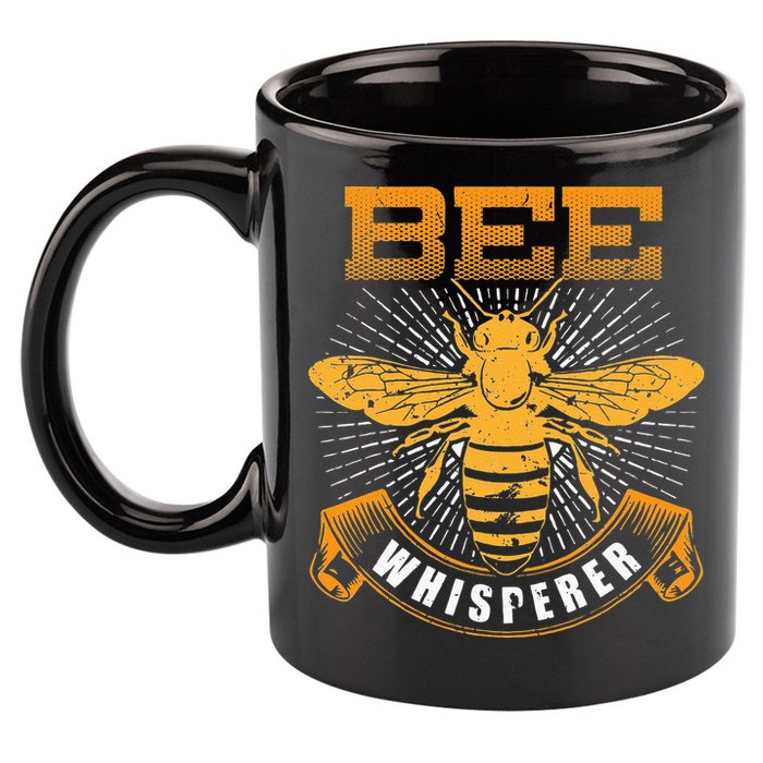 Bee Whisperer Honey Farmer Beekeeper Beekeeping 11oz C Handle Ceramic Mug