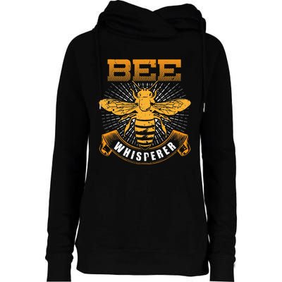 Bee Whisperer Honey Farmer Beekeeper Beekeeping Womens Funnel Neck Pullover Hood