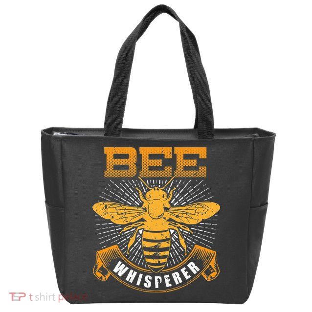 Bee Whisperer Honey Farmer Beekeeper Beekeeping Zip Tote Bag