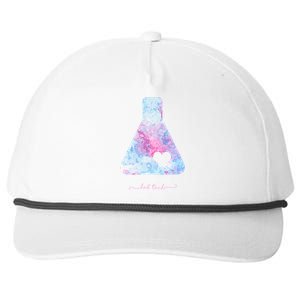 Beaker With Heart Gift Medical Lab Tech Love Lab Week Gift Snapback Five-Panel Rope Hat