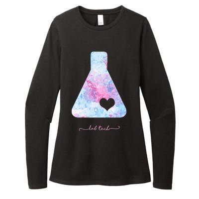 Beaker With Heart Gift Medical Lab Tech Love Lab Week Gift Womens CVC Long Sleeve Shirt