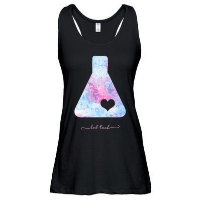 Beaker With Heart Gift Medical Lab Tech Love Lab Week Gift Ladies Essential Flowy Tank