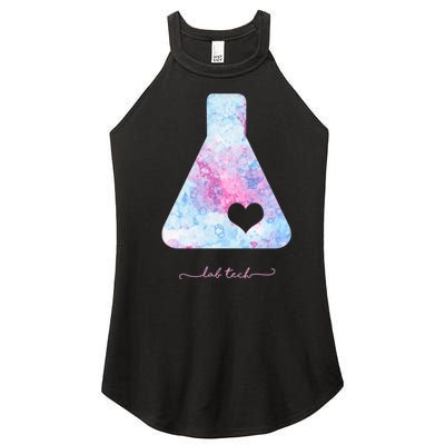 Beaker With Heart Gift Medical Lab Tech Love Lab Week Gift Women's Perfect Tri Rocker Tank