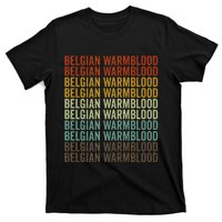 Belgian Warmblood Horse Retro T-Shirt