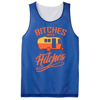 Bitches With Hitches Funny Camping Gift Forn Gift Mesh Reversible Basketball Jersey Tank