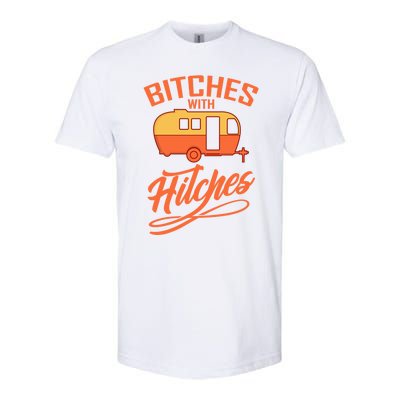 Bitches With Hitches Funny Camping Gift Forn Gift Softstyle CVC T-Shirt