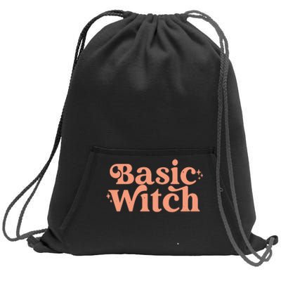 Basic Witch Halloween Sweatshirt Cinch Pack Bag