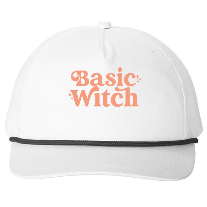 Basic Witch Halloween Snapback Five-Panel Rope Hat