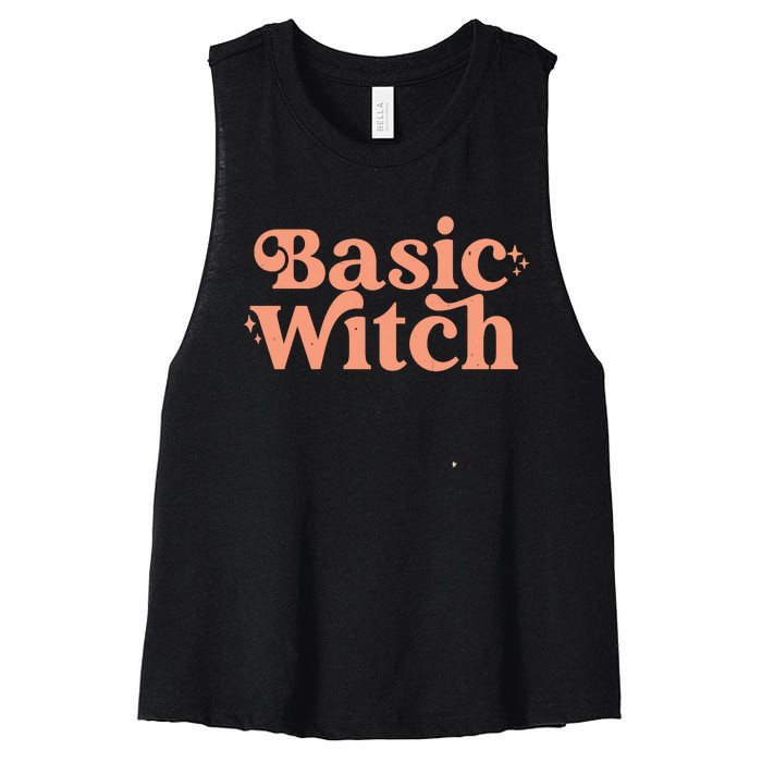 Basic Witch Halloween Women's Racerback Cropped Tank