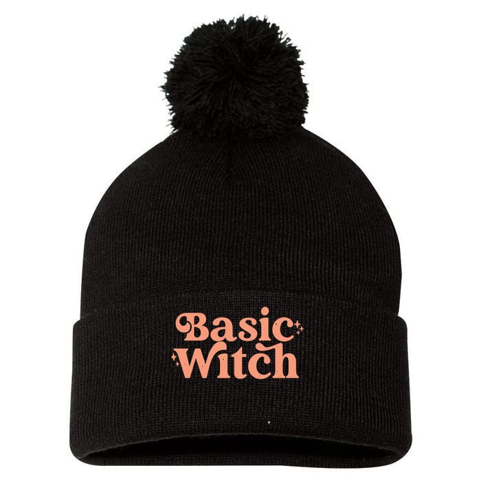 Basic Witch Halloween Pom Pom 12in Knit Beanie