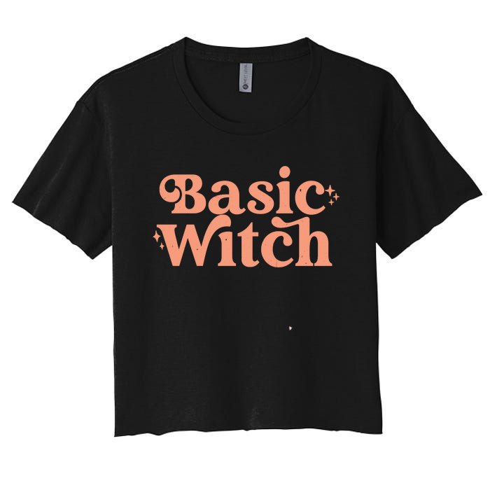 Basic Witch Halloween Women's Crop Top Tee