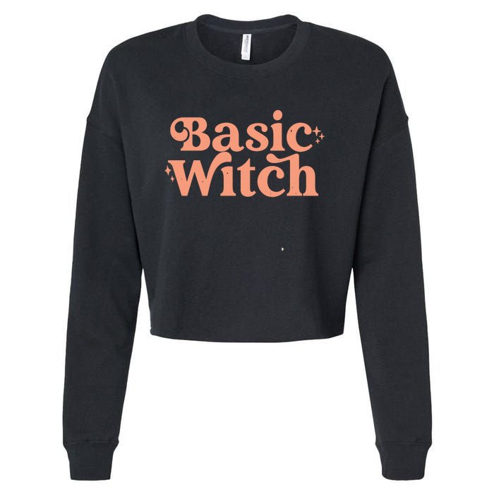 Basic Witch Halloween Cropped Pullover Crew