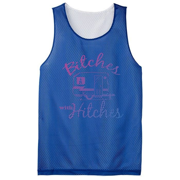 Bitches With Hitches Great Gift Mesh Reversible Basketball Jersey Tank