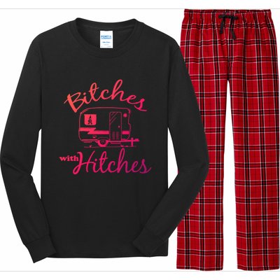 Bitches With Hitches Great Gift Long Sleeve Pajama Set