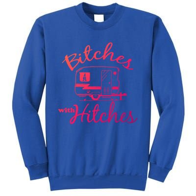 Bitches With Hitches Great Gift Tall Sweatshirt