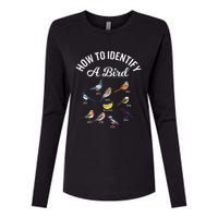 Bird Watcher How To Identify A Bird Unique Birder Womens Cotton Relaxed Long Sleeve T-Shirt