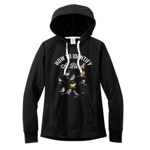 Bird Watcher How To Identify A Bird Unique Birder Women's Fleece Hoodie