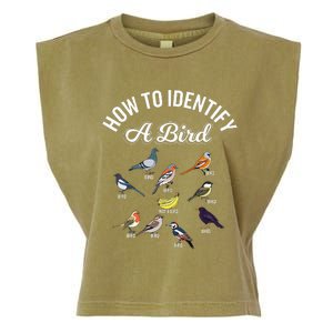 Bird Watcher How To Identify A Bird Unique Birder Garment-Dyed Women's Muscle Tee