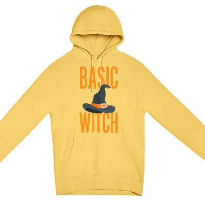 Basic Witch Halloween Gift Premium Pullover Hoodie