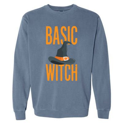 Basic Witch Halloween Gift Garment-Dyed Sweatshirt