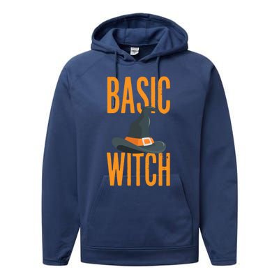 Basic Witch Halloween Gift Performance Fleece Hoodie