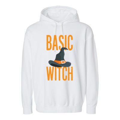 Basic Witch Halloween Gift Garment-Dyed Fleece Hoodie