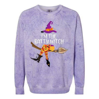 Batty Witch Halloween Group Costume Spooky Fun! Colorblast Crewneck Sweatshirt