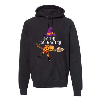 Batty Witch Halloween Group Costume Spooky Fun! Premium Hoodie