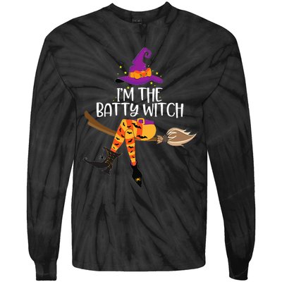 Batty Witch Halloween Group Costume Spooky Fun! Tie-Dye Long Sleeve Shirt