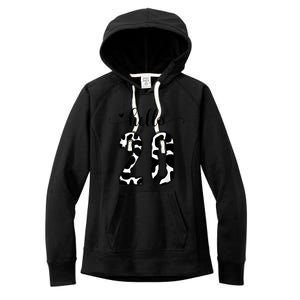 Black White Hello 20 Cow Print 20th Birthday Animal Pattern Women's Fleece Hoodie