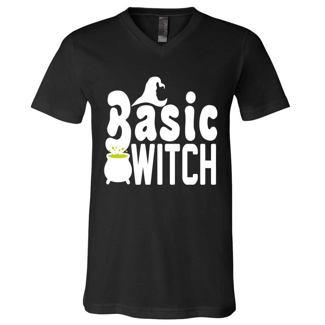 Basic Witch Halloween Funny V-Neck T-Shirt