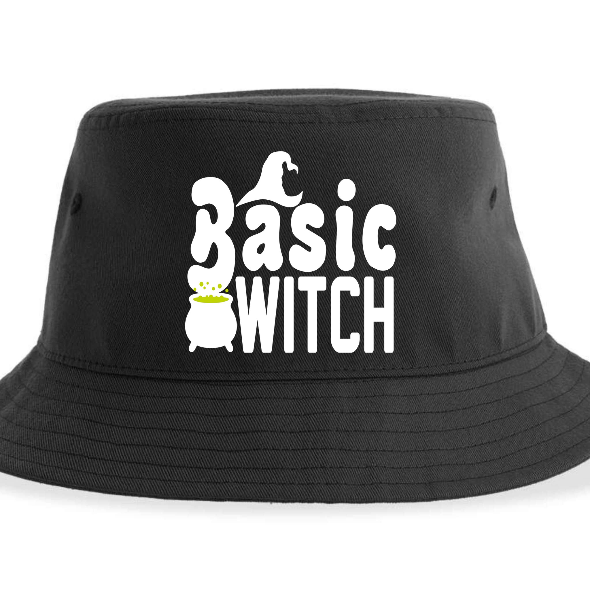 Basic Witch Halloween Funny Sustainable Bucket Hat