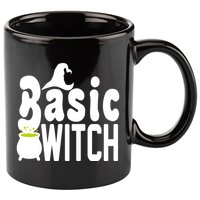Basic Witch Halloween Funny 11oz C Handle Ceramic Mug