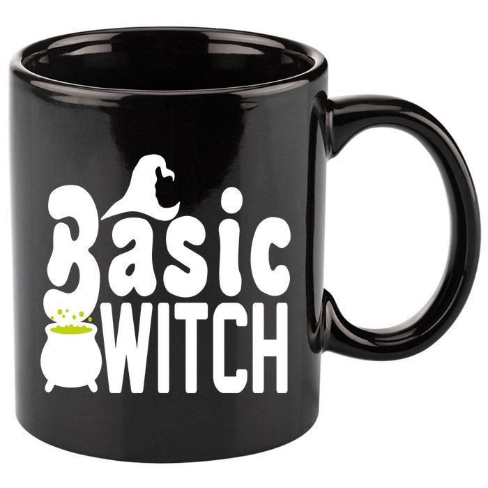 Basic Witch Halloween Funny 11oz C Handle Ceramic Mug