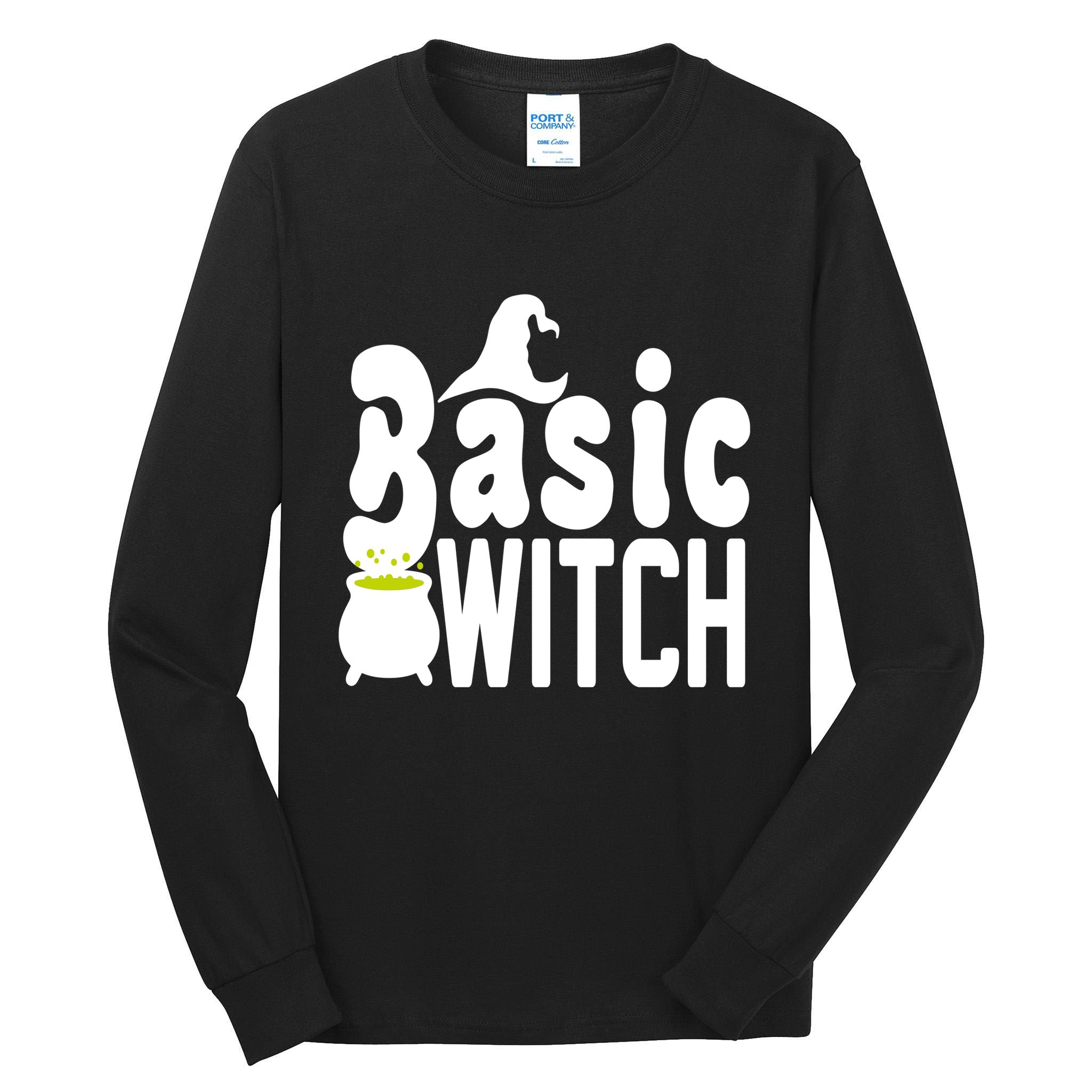 Basic Witch Halloween Funny Tall Long Sleeve T-Shirt