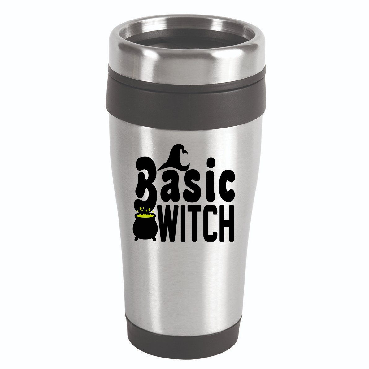 Basic Witch Halloween Funny 16oz Travel Tumbler