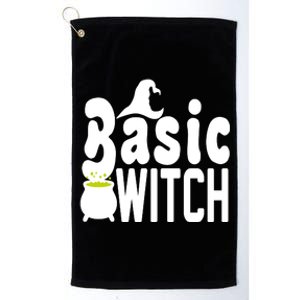 Basic Witch Halloween Funny Platinum Collection Golf Towel