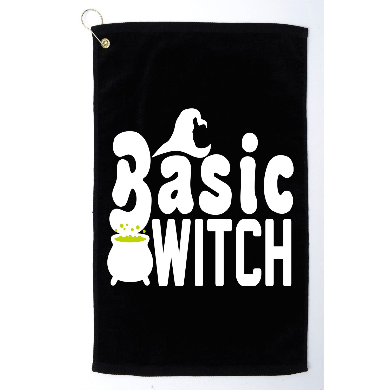 Basic Witch Halloween Funny Golf Towel