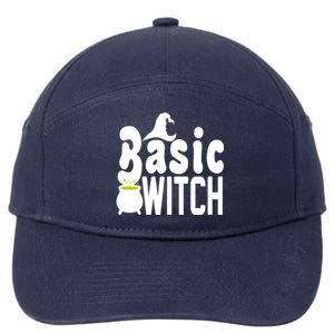 Basic Witch Halloween Funny 7-Panel Snapback Hat