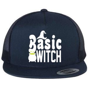 Basic Witch Halloween Funny Flat Bill Trucker Hat